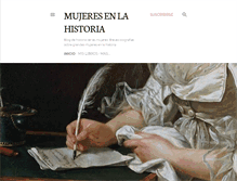 Tablet Screenshot of mujeresenlahistoria.com